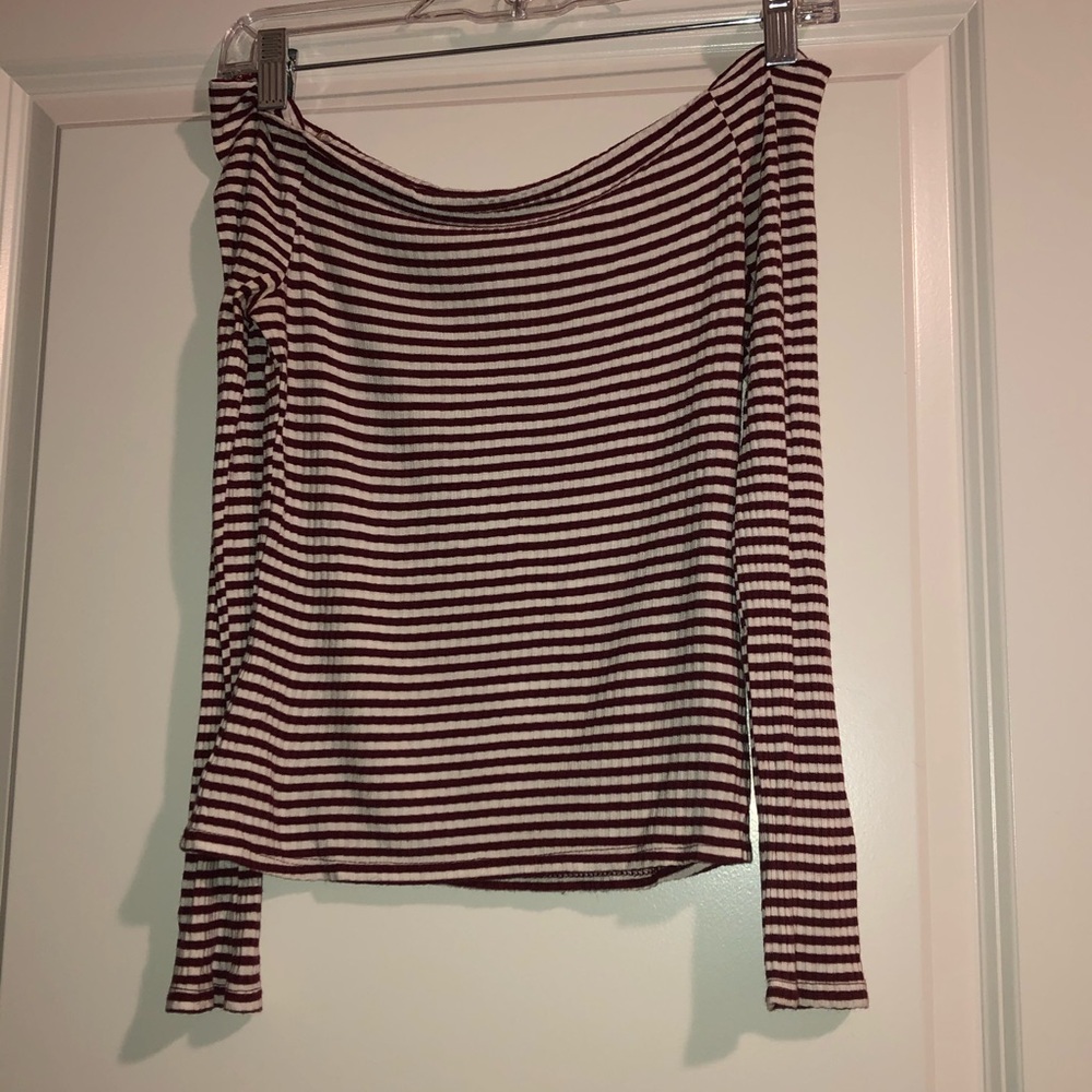 Red and white striped shirt